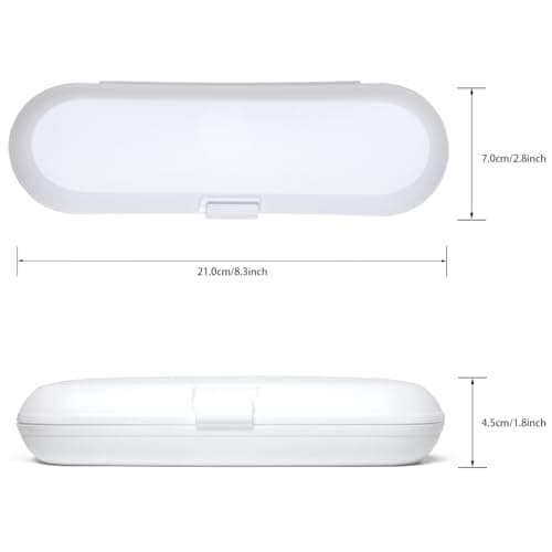 seplouis Electric Toothbrush Travel Case for Oral B & Philips Sonicare, White — view 2