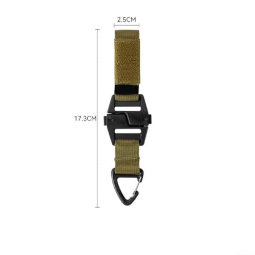 Outdoor Camping Belt Buckle 25-55mm Strap Adapter(Khaki) — view 2