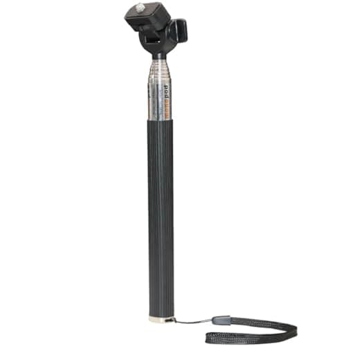 Selfie Stick - Traveller Monopod for Compact Digital Cameras, Action Cam - Works with Sony, Canon, Nikon, Panasonic and More with 1/4" Screw - Wrist Strap Included - Range: 22 to 109 cm - Black — view 5