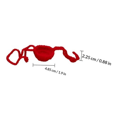 HOMOCONO Lightweight Red Outdoor Nose Mask Nasal Cover Made of Woven Wool for Hiking and Outdoor Travel, Easy to Carry Nose Protection Cover against Sun and Cold — view 2