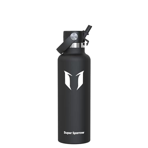Sparrow Insulated Water Bottle 750ml FlipFlow Metal Drinks Bottle Straw