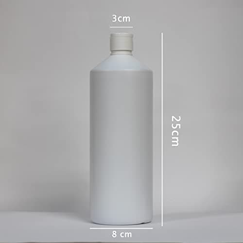 Palm Safe 2pcs 1 Litre HDPE Durable Plastic Bottles BPA Free Refillable Reusable with Non Leak Flip Caps for Liquids — view 5