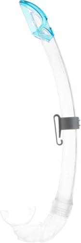 Cressi Single Lens Mask & Snorkel Set - Tempered Glass Diving Mask - Snorkel Set Adults for Pools & Sea - Quick-Adjust Buckles for Scuba Diving Equipment - Transparent/Aquamarine - Combo Set — view 3