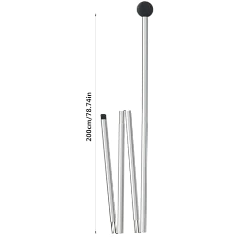 Foldable Tarp Poles Sturdy Aluminum Alloy Camping Accessories — view 5