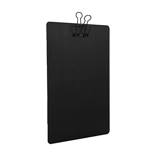 Generic Multifunctional Metal Nursing Clipboard, Scratch Resistant Wearproof Drawing Board, 12.5 X 8.5in, Can Write in Hand (Black)