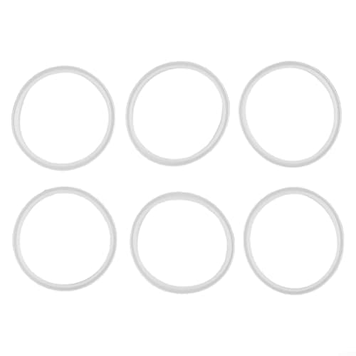 DystopiaWorld 6 Pack Silicone Lid Seal Rings for Hydration Water Bottles Compatible with Refillable Squeeze Bottle Series Leak Proof Replacement Gaskets — view 2