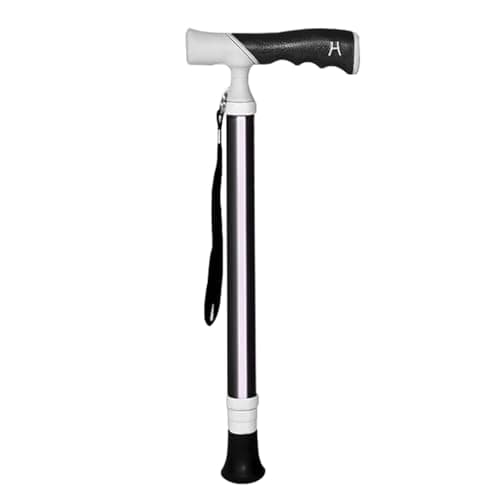 4-Section Telescopic Walking Stick Titanium Alloy Lightweight Hiking Stick - Can Be Put in a School Bag Non-Slip Walking Stick(A,38~105cm)