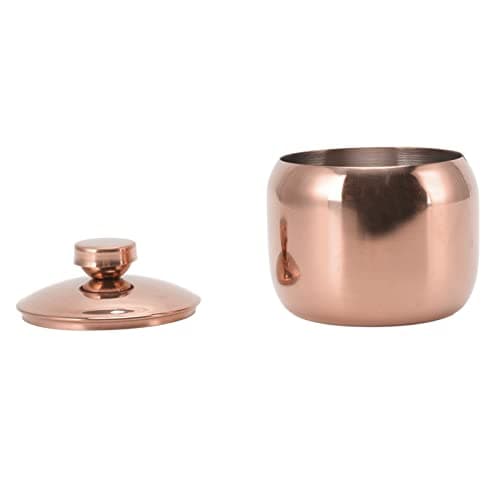 Vistreck Stainless Steel Seasoning Pot with Lid (Rose Gold)