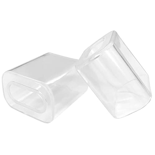 DECOMELODY 2pcs Tpu Power Adapter Protective Cover for Breathable Scratch-resistant Charging Case with Impact Protection Lightweight Transparent Shell