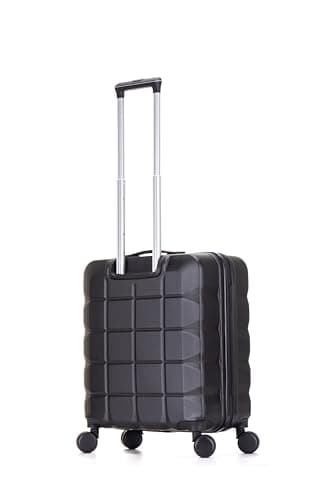 ATX Luggage 56x45x25 EasyJet Cabin Bag Suitcase Approved for BA, Jet 2 Lightweight with 4 Dual Spinner Wheel | Black — view 4