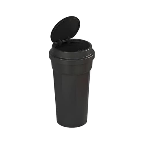 Car Trash Can Cup Holder - Portable Garbage Bin For Vehicle, Multi-Function Organizer | Spill Proof Waste Container, Compact Travel Accessory, Mini Interior Trash Holder, Auto Storage With Lid
