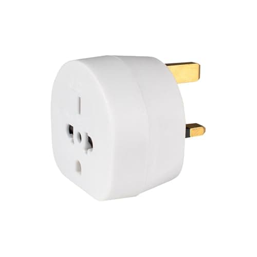 Mercury | Universal World to UK Travel Adaptor | 13A Fused Plug Converter EU, USA, Australia, China, New Zealand & More | Socket Adapter for Electric Razor, Toothbrush, Chargers, Shavers & Appliances