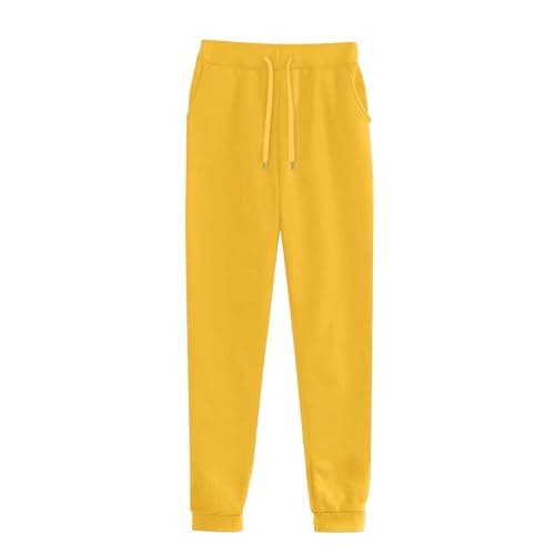 ziubauyke Womens Tracksuit Full Set Two Piece Long Sleeve Hoodie And Cuffed Sweatpants Outfits Lounge Wear Sets Ladies Fall Winter Co Ord Sets Solid Color Casual Travel Activewear Yellow — view 3