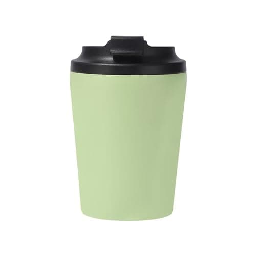 ZHIFENGYUAN Stainless Steel Insulated Coffee Cup with Spill Proof Lids,12oz(350ml),Unbreakable Durable,Reusable Drinking Cup,Gift for hot Cold iced, Travel Mug for Child Adults Outdoor(Light Green)