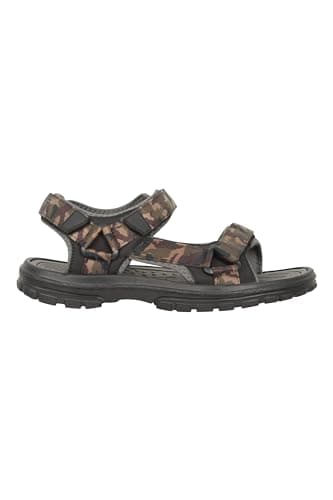 Mountain Warehouse Crete Mens Sandals - Durable & Sturdy Grip, Cushioned Footbed, Neoprene Lined, Hook & Loop Straps Beach Shoes - Spring Summer Travel, Walking Camouflage (01) Adult Shoe Size 7 — view 2