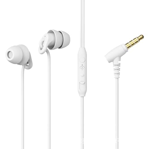 Sleep Earbuds, Soft Lightweight Wired Noise Cancelling Small Canal