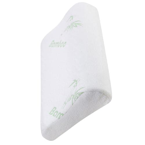 HOLIDYOYO Bamboo Memory Foam Pillow Cover for Single Neck Orthopedic Cervical Pillow Breathable Moisture Wicking Bedding Case for Back Stomach and Side Sleepers 62.00 X 44.00 X 2.00 Cm 1 Pack — view 4