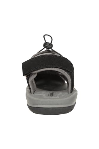 Mountain Warehouse Bay Reef Mens Shandals - Synthetic Upper Shoes, Neoprene Lining Sandals, Lightweight, Cushioned Foam Footwear - Spring Summer, Walking, Travel Black 8 — view 3
