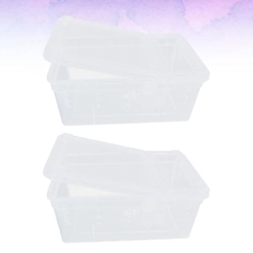 Reptile Feeding Box Set, 2 Pcs PP Plastic Stackable Ventilated Case — view 6