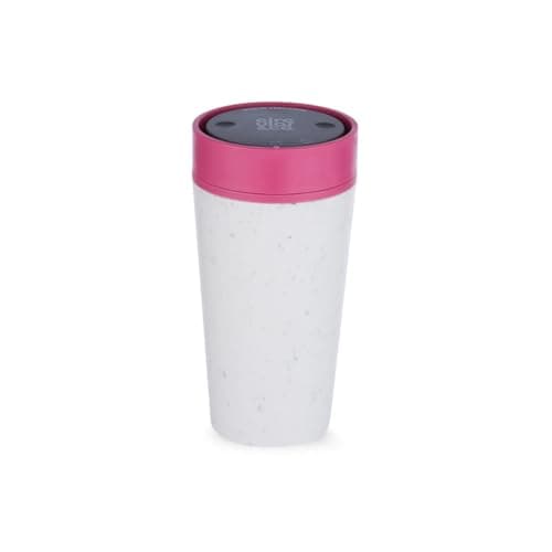 Circular & Co Insulated Reusable Coffee Cup - 12oz/340ml - 100% Leakproof & Lockable - Push Top, One Hand Open, 360 Drinking - Recyclable - BPA Free, Dishwasher Safe (Previous Generation)