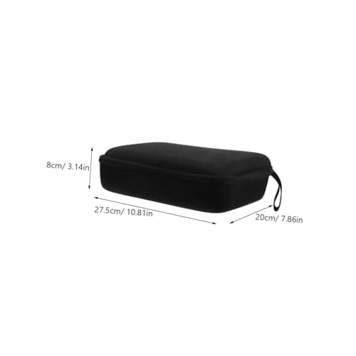 LABRIMP Compact Headphone Case Eva Pu Water Resistant Shockproof Black — view 2