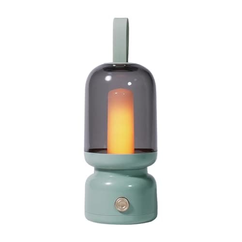 LED Camping Light – Rechargeable Cordless Lantern, Lamp | Warm Light Table Lamp for Bedroom Tent Living Room Patio, USB Portable Light Source for Hiking Trips Power Cuts Cruise Use, Compact