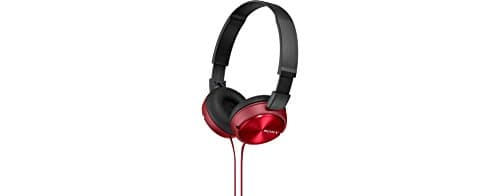 Sony MDR-ZX310 On-Ear Overhead Wired Headphones, Swivel Fold, 3.5mm Headphone Jack - Metallic Red — view 2