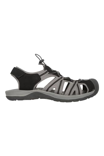 Mountain Warehouse Bay Reef Mens Shandals - Synthetic Upper Shoes, Neoprene Lining Sandals, Lightweight, Cushioned Foam Footwear - Spring Summer, Walking, Travel Black 8 — view 2