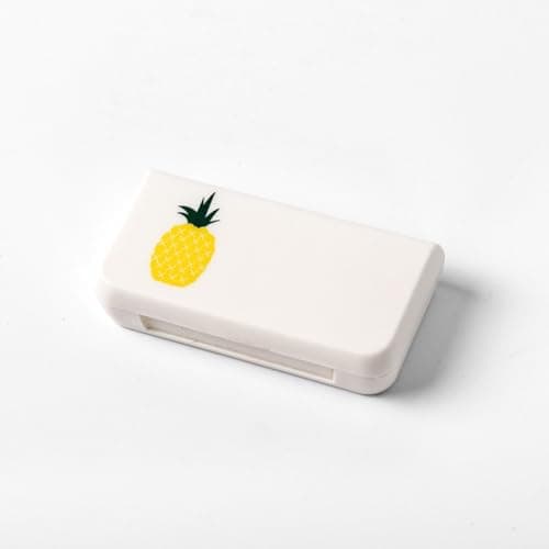5 Pack Mini Portable Medicine Box, Three Compartment Plastic Storage Case — view 4