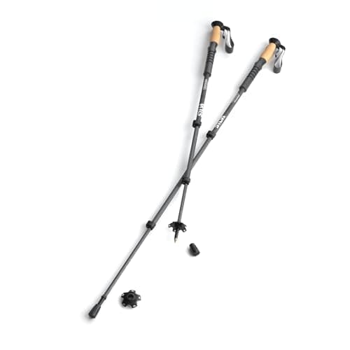 Silva Aluminum Cork Trekking Poles, Grey, 140cm, Pair