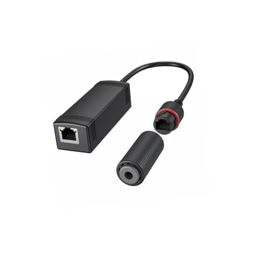 Water-Resistant Inline 48 to 24Volt Passive PoE Converter, 1000M