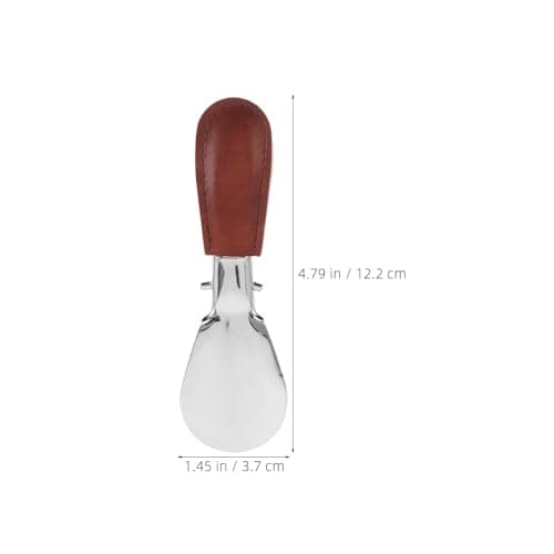Foldable Stainless Steel Shoe Horn with PU Cover for Adults — view 2
