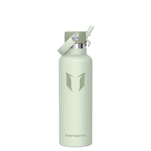 Sparrow Insulated Water Bottle 750ml FlipFlow Metal Drinks Bottle Straw