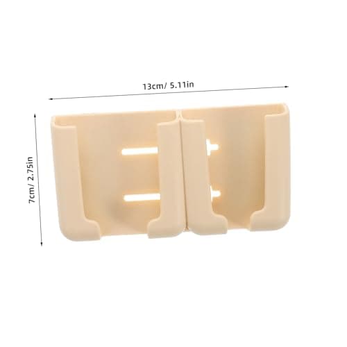 Ciieeo Car Dashboard Phone Holder Beige Adhesive Plastic Dash Mount for Car, Secure Easy Installation, Does Not Obstruct Charging Ports — view 2