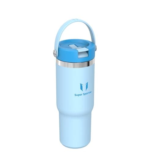 Sparrow Metal Water Bottle with Straw - 900ml - Insulated Tumbler Flex Lid — view 2