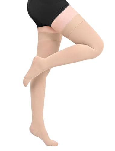 15-20mmhg Lang Compression Socks for Women Men Lipedema Thigh High Socks