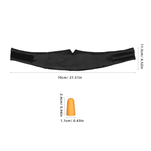 HEMOTON Sleeping Mask with Earplugs and Travel Case, Breathable Faux Silk Eye Mask, 100% Blackout for Side Sleepers, Ideal for Yoga, Nap and Restful Sleep - for Men and Women — view 4