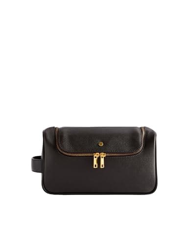 Ted Baker London kalton-Caviar Texture Leather washbag, BRN-Choc