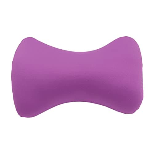 1-Piece Microbead Bone-Shaped Neck Pillow, Soft Ergonomic Support Pillow, Portable Mini Travel Neck Rest for Office, Car, Home, Lavender, 38x20cm