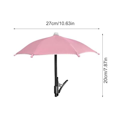 Mobile Phone Parasol, Adjustable Phone Sun Light Blocker with Anti-Glare Protection, with Clip Mobile Phone Sun Visor for Pool, Travel, Holiday, Outdoor, Photo, Summer, Cycling, Car Interior, Driving — view 5