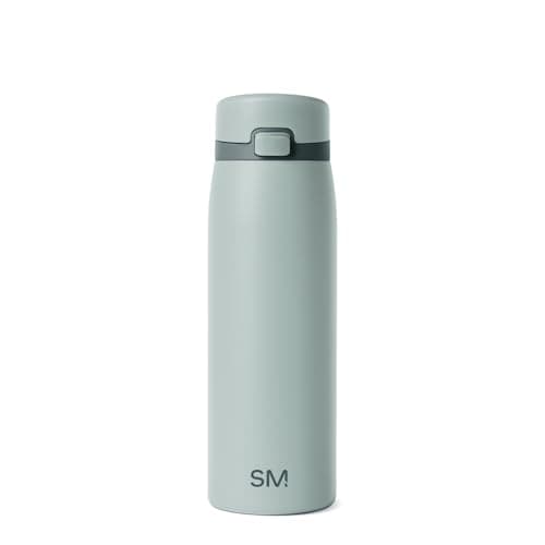 Simple Modern Sidekick Travel Coffee Mug | Insulated Stainless Steel Mug with Ceramic Lining | Airtight and Friendly for Cup Holder, 473ml, Sea Glass Sage Mix