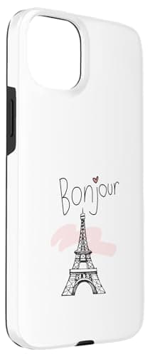 Bonjour Paris Travel Study Abroad Case for iPhone 15 Plus — view 3