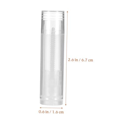 Empty Lip Balm Tubes 50pcs Plastic Push Wheel Refillable Mini Containers — view 2