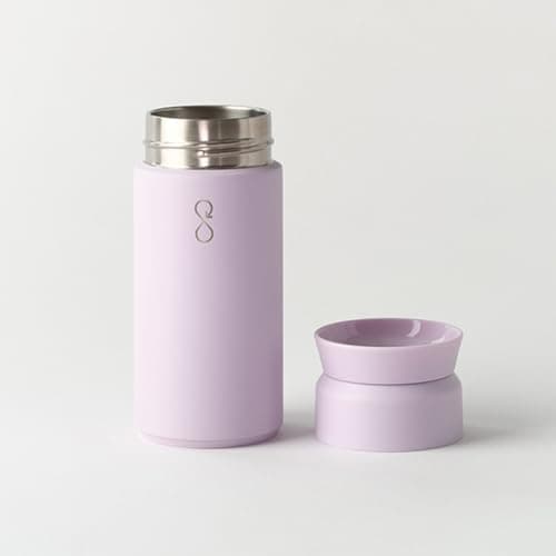 Ocean Bottle Brew Flask 350ml | Insulated Travel Flask for Hot & Cold Drinks | Recycled Stainless Steel | Sustainable, Eco Friendly Gift (Lavender Haze) — view 2