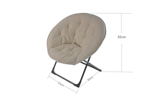 Lightweight Portable Wool Folding Chair for Camping Reading Relaxation - 80x80x37cm Perfect for Bedroom Balcony Garden Patio - Stylish & Compact Design — view 2