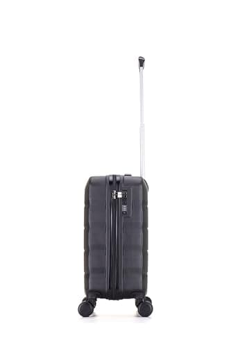ATX Luggage 56x45x25 EasyJet Cabin Bag Suitcase Approved for BA, Jet 2 Lightweight with 4 Dual Spinner Wheel | Black — view 6