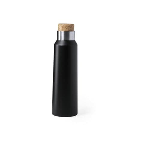 Personalised 770ml Stainless Steel Water Bottle with Natural Cork Lid - Eco-Friendly Custom Engraved Reusable Bottle for Office, Gym, Travel & Outdoor Use — view 2