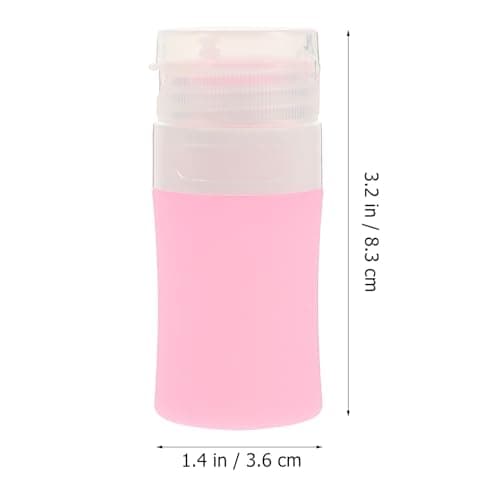 BCOATH Portable Silicone Squeeze Bottle for Lotion and Shampoo, Travel Size Leak-proof Silicone Lotion Dispenser with Label Tags, for Travel and Cosmetic Packing — view 2