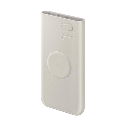 Samsung Galaxy Official 10,000 mAh Battery Pack, 25W Super Fast Charging (with USB-C to C Data Cable), Beige