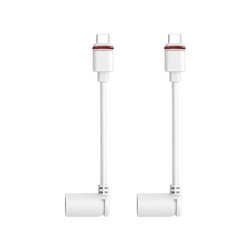 2pcs Barrel Plug to USB-C Adapter for Ring USB C Outdoor Cameras, Upgraded Barrel Adapter Compatible with Ring Solar Panel for Stick Up Cam and Spotlight Cam Pro